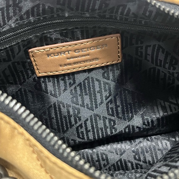 Kurt Geiger Gold and Black Crossbody Bag - Picture 10 of 11